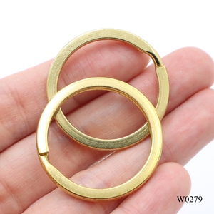 Llavero de latón macizo de 25mm y 1 pulgada con abertura plana, llavero de cobre de langosta de lujo, resistente al agua - Product Image 3