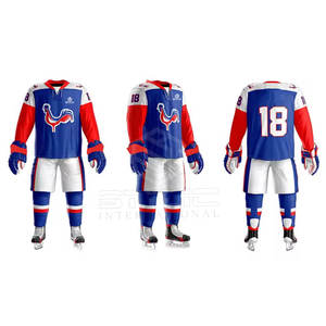 Uniforme de hockey sur glace fabriqué en polyester de marque de distributeur uniforme de hockey sur glace léger le plus vendu - Product Image 1
