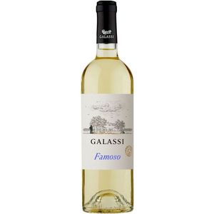 GALASSI Famoso Rubicone IGT White <b>Wine</b> Aromatic and Distinctive 750ml Made in Italy 6 Bottles Per Box - Product Image 1