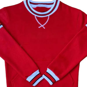 Custom Greek Sorority <b>Sweatshirt</b> With Pockets, Red & <b>White</b> Theme, Embroidered Greek Letters, Sorority-Inspired Apparel - Product Image 6