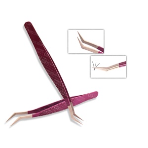 Fabricante de herramientas de extensión de pestañas Juego de pinzas de pestañas de alta precisión OEM y venta al por mayor para compradores del mercado de belleza global - Product Image 5