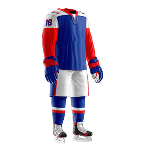 Conjunto de Uniforme de Hockey sobre Hielo Personalizado, Uniforme de Juego Profesional para Equipos, Malla Transpirable, Impresión por Sublimación, OEM, ODM, Venta al Por Mayor - Product Image 2