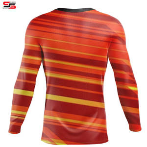 Sublimation Printed Spandex BJJ Compression Shirt Quick Dry <b>Men</b> <b>Long</b> <b>Sleeve</b> Sports Baselayer <b>Running</b> Rash Breathable - Product Image 2