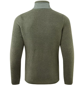 Chaqueta de lana polar personalizada para hombre, abrigo ligero de tela suave con cremallera y bolsillos con logotipo de Bangladesh - Product Image 2