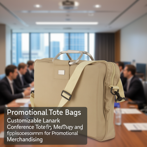Borsa tote personalizzabile Lanark per conferenze, ideale per merchandising promozionale - Product Image 3
