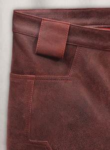 Pantalones de Cuero Ligeros de Longitud Regular con Botones, Casuales, de Alta Calidad, Tejido de Secado Rápido y Resistente al Viento - Product Image 3