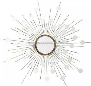 Espejo de Metal de diseño antiguo para decoración interior del hogar, decoración de diseño clásico y moderno, múltiples diseños de acabado - Product Image 5