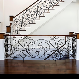 Mejore el Interior de su Hogar con Barandillas de Escalera de Hierro Personalizadas por TTD - Diseño Moderno, Seguro y Elegante, Hecho para Durar, Ideal para Villas - Product Image 5