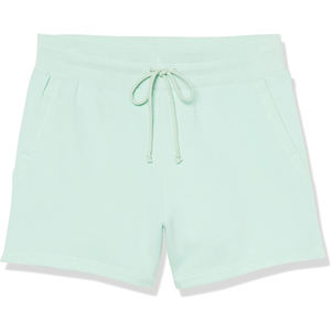 Pantalones cortos de cintura elástica para mujer con bolsillos para el estilo de verano con tela cómoda y que absorbe la humedad - Product Image 1