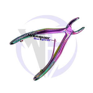 Pinzas de Extracción Pediátricas Recubiertas de Titanio Multicolor de Grado Quirúrgico, Instrumentos Dentales Wenquar (Suministro al por Mayor) - Product Image 3
