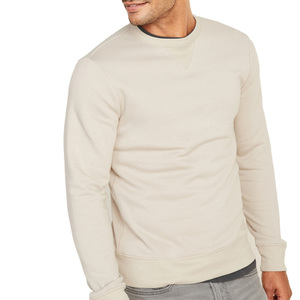 Sweatshirt Crewneck Fashion <b>Men</b> <b>Thick</b> Crewneck Plain Sweatshirts Style Casual <b>Fleece</b> Warm Sweater - Product Image 3
