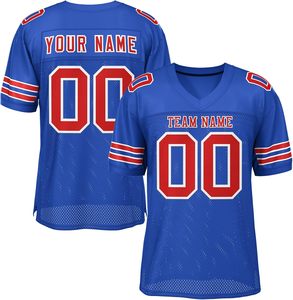 High Quality Custom American Football Jerseys Quick Dry <b>Mesh</b> Polyester Heat Transfer Print Plus Size OEM Wholesale Teamwear - Product Image 5