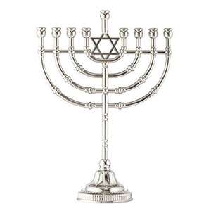 Candelabro Menorá de Aluminio con Recubrimiento de Níquel, Diseño Clásico y Tradicional para Decoración del Hogar, Ideal para Festividades - Product Image 5