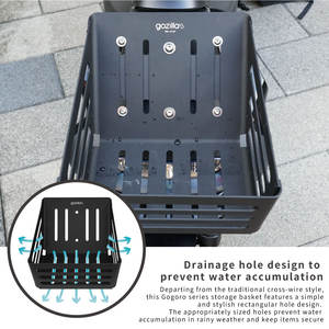 Xilla Panier de rangement en aluminium noir pour Gogoro2 - Product Image 4