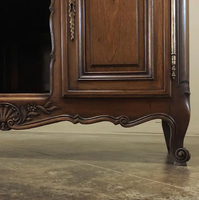 Buffet antique/traditionnel en bois massif et dessus en marbre pour appartement de villa de meubles de maison