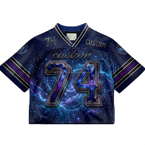 Camiseta de Béisbol Americana Sublimada Personalizada al por Mayor, con Mangas de Malla, 100% Poliéster, de Secado Rápido, para Entrenamiento Deportivo - Product Image 1