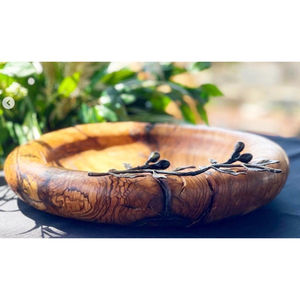 Vaisselle décorative moderne pour la maison-Bol en bois de qualité de luxe Accents métalliques Mariage écologique Convient Prix de gros - Product Image 4