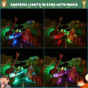 3D Musical PopUp Birthday Cards Fun Animal Themed Greeting Cards With Light Blowable