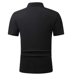 Vente en gros polos personnalisés unisexes 100% coton piqué à manches courtes anti-rides respirant avec logo polos pour hommes - Product Image 2