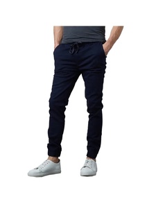 Jogging légers pour hommes, taille mi-haute, coupe slim, super extensibles, en Spandex/Nylon - Product Image 1