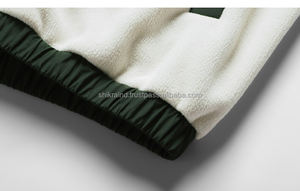 Veste polaire imperméable à capuche réversible pour hommes, col montant, fermeture à glissière, coton épais, grande taille - Product Image 2