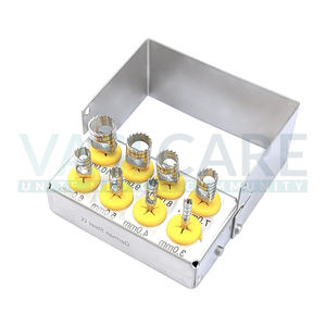 Kit de forets à tréphine pour implants dentaires (lot de 8) Kit de bouchons pour forets à fraises dentaires Nouveaux instruments chirurgicaux par Vaslcare - Product Image 6