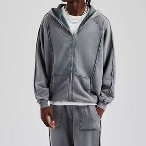 Chándal estampado ajustado informal transpirable nueva moda Jogging conjunto de chándales de dos piezas para hombre con cremallera - Product Image 2