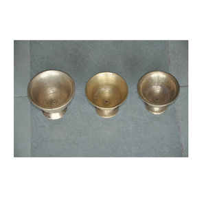 Pata de helado de acero inoxidable y latón Tazón de helado para tazas de postre para pulido brillante hecho a mano y venta - Product Image 5