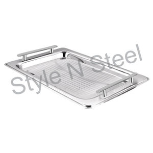 Bandeja rectangular con mango de varilla Diseño elegante y duradero - Product Image 1