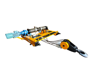 30 Ton EOT Crane Crab Unit | Double Girder Overhead Crane Trolley with Electric <b>Hoist</b> - Product Image 4