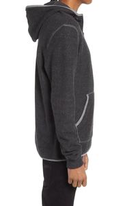 Último diseño casuales de los hombres de moda al aire libre Streetwear en blanco ligero mitad Zip Sudadera con capucha sudaderas con capucha - Product Image 3