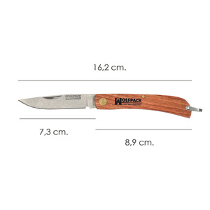 Coltello pieghevole Wolfpack Oak Model 8,8 cm (chiuso) - Product Image 2