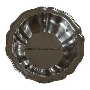 จานเสิร์ฟพร้อมฝาปิดทำจากสเตนเลสสตีลเหมาะสำหรับแกงกะหรี่และเกรวี่ Biryani หรืออาหารสำหรับเทศกาล - Product Image 5