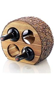 New Style Home Hotel and Bar Counter Wooden Wine <b>Rack</b> Creative Wave Shape Table Top Wine <b>Bottle</b> Display Wine <b>Rack</b> - Product Image 2
