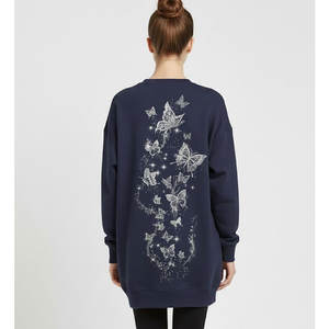 เสื้อสเวตเชิ้ตผู้หญิงทรงปกติ แฟชั่นทันสมัย ใส่สบาย อุ่น นุ่ม ผ้าฟลีซ เหมาะสำหรับใส่ในชีวิตประจำวัน เป็นมิตรกับสิ่งแวดล้อม ผลิตจากผ้าฝ้าย 100% - Product Image 2