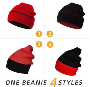 Gorro de invierno térmico unisex, gorro de punto de lana suave, diseño ligero y transpirable, perfecto para viajes deportivos y uso en frío - Product Image 6