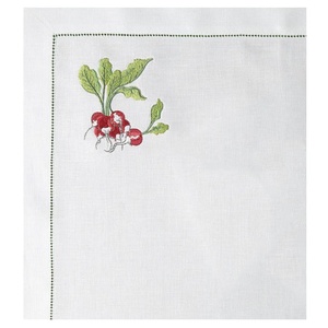 Ensemble de napperons et serviettes en lin blanc de haute qualité, broderie de légumes, pour la maison, le Restaurant, décoration de Table - Product Image 3