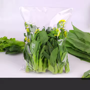 Bolsa de embalaje de plástico OPP para frutas y verduras transpirable transparente antivaho desechable grande de grado de supermercado - Product Image 1