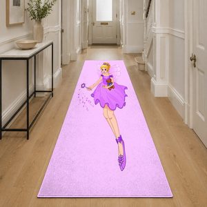 <b>RUGS</b> DEPOT LXDP-0794 Wholesale Pink Plum Ethnic Kilim Digital Printed Machine Washable Chenille Area <b>Rug</b> <b>Non</b> <b>Slip</b> - Product Image 5
