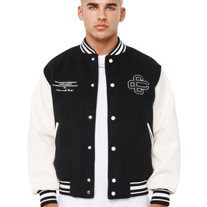 Venta al por mayor de moda totalmente personalizado invierno Unisex Hip Hop bordado grueso Varsity chaqueta para los hombres hechos por UMBERTO SPORTS - Product Image 1