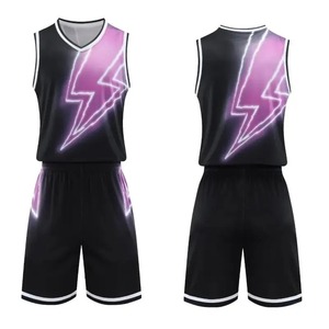 Uniforme de basket-ball respirant en gros, fabricant personnalisé, uniformes d'équipe légers, conception de logo OEM, maillots de basket-ball - Product Image 3