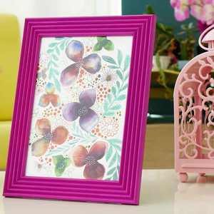 Handmade Purple Wooden Picture <b>Frame</b> 15x21 cm 6x8 Rustic Boho Wall Tabletop Display Decor - Product Image 3