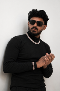 Luxury two tone cuban link chain for men iced out baguette stones rose gold and silver mix design hip hop <b>statement</b> jewelry - Product Image 1