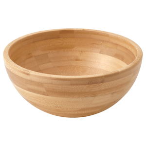 Tazón de Ensalada de Madera Natural Ecológico Desechable Personalizado Azhar Export WP-00039 Estilo Americano para Uso en el Hogar y Hoteles - Product Image 1