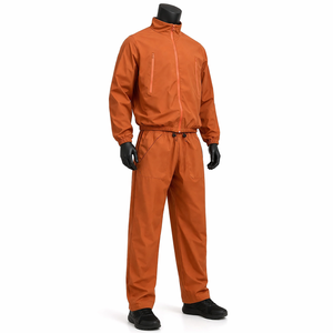 <b>Men</b>’s Waterproof Windbreaker Tracksuit Set <b>Lightweight</b> Nylon Track Suit Full Zip <b>Jacket</b> Straight Leg Pants Custom Logo OEM ODM - Product Image 3