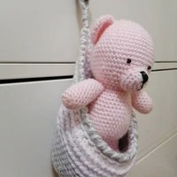 Grey <b>Hanging</b> Organizer for Combs Keys and Miscellaneous Storage Stylish Wall Storage Solution for Home Office and Entry - Product Image 3