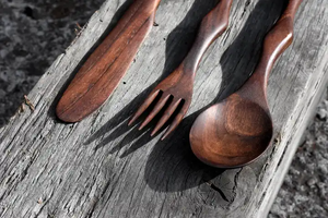 High on Demand Durable Handmade <b>Wooden</b> <b>Spoon</b> <b>Set</b> with Heat Safe Body for Rice Serving Curry Mixing and Daily Kitchen Utility - Product Image 2