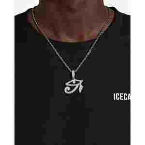 Collier Œil d'Horus avec pendentif en moissanite, bijou éblouissant et unique - Product Image 1