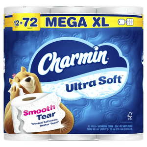 For Charmin Ultra Soft <b>Toilet</b> Paper 12 Mega XL Rolls Strong and Disposable Washable Feature - Product Image 4