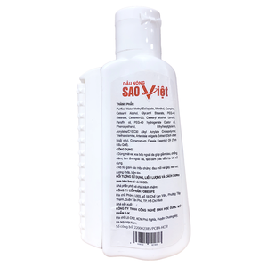 Aceite Esencial Compuesto Herbal SAO VIET, Aceite Caliente de 60 ml, Alivio del Dolor Muscular de Vietnam para Todo Tipo de Piel - Product Image 3